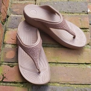 Croc sandals
